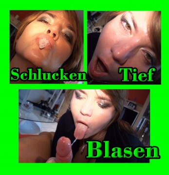 TIEF BLASEN UND SPERMA SCHLUCKEN !