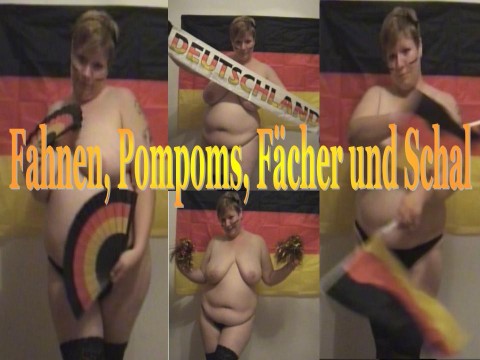 Fahnen, Pompons, Fächer, Schal