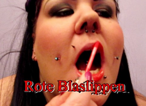 Rote Blaslippen