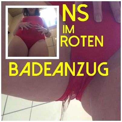 NS im roten BADEANZUG