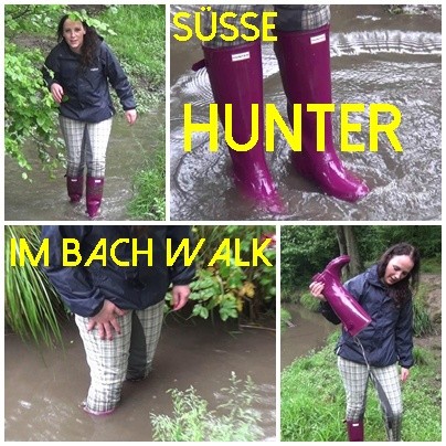 Süsse Hunter im Bach walk