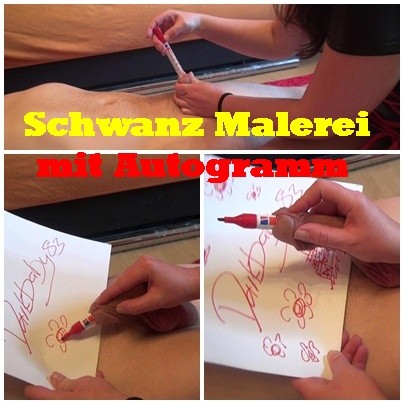 KRASS Schwanz Malerei mit Autogramm