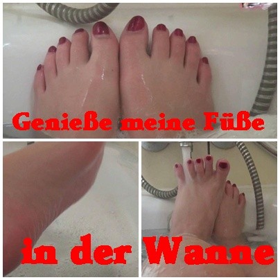 Genieße meine Füße in der Wanne