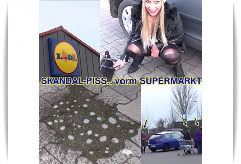 !!!SKANDAL-PISS..vorm SUPERMARKT!!!