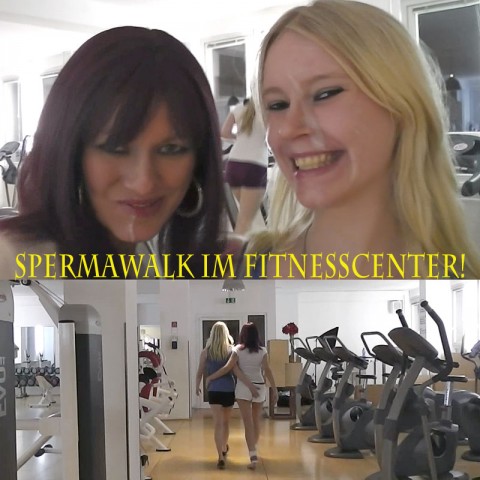 Dreister Spermawalk im Fitnesscenter!