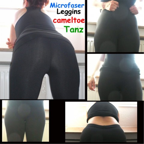 Microfaser Leggins Cameltoe Tanz