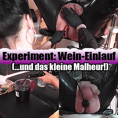 Experiment Wein-Einlauf und das kleine Malheur!