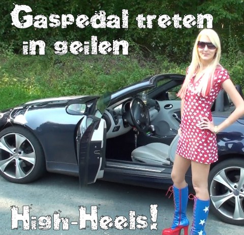 Gaspedal treten in High-Heels