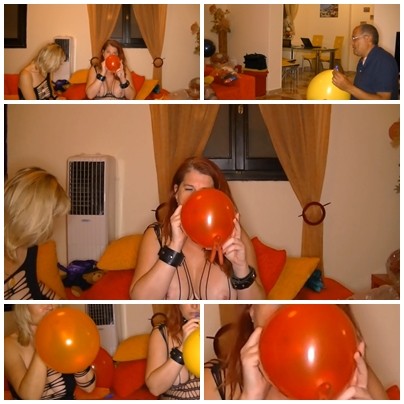 Hausparty mit Luftballons