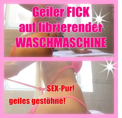 NACKT fick auf fibrations- Waschmaschine!!!