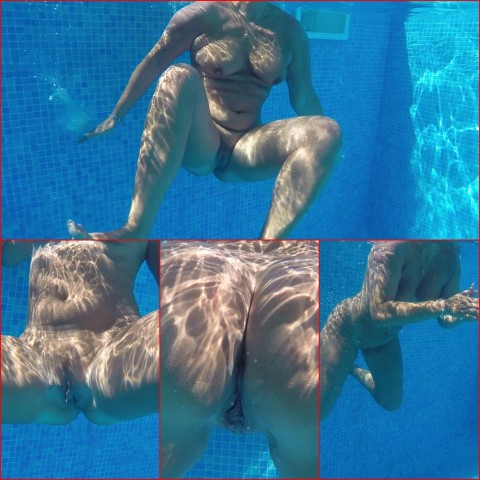 Nackt im Pool - Unter Wasser Kamera