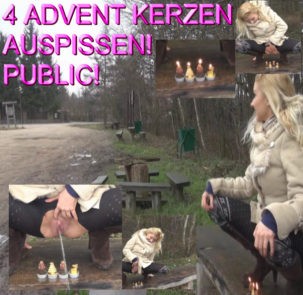 4 ADVENT KERZEN AUSPISSEN! PUBLIC