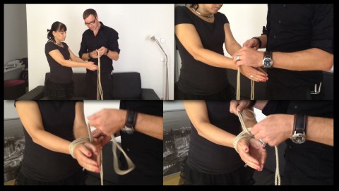 Bondage-Tutorial: Teil 06 - Handgelenkfesselung 2 Handgelenke