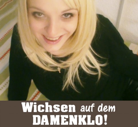 Wichsen auf dem Damenklo!