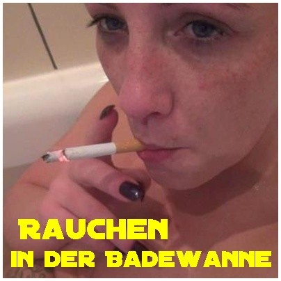 Rauchen in der Badewanne