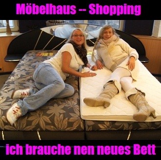 Möbelhaus Shopping ich brauche nen neues Bett