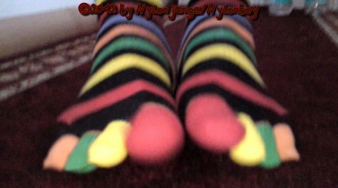 Bunte Zehensocken