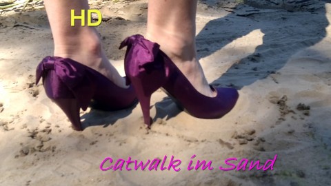 Catwalk im Sand