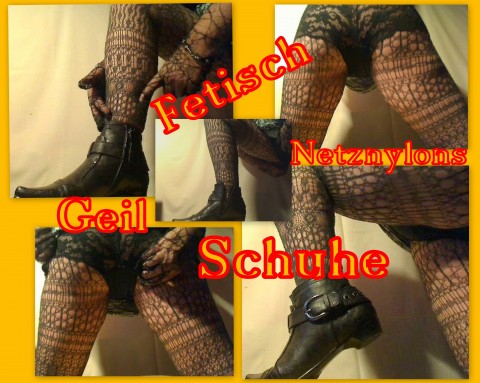 Fetisch Netznylons und Schuhe!