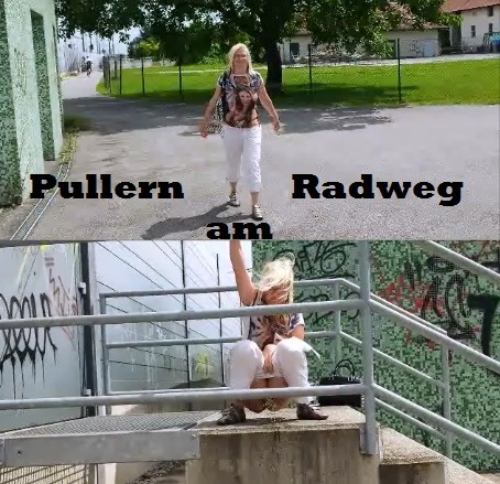 Pullern am Radweg