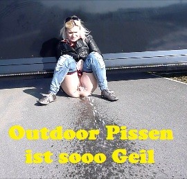 Outdoor Pissen ist sooo Geil