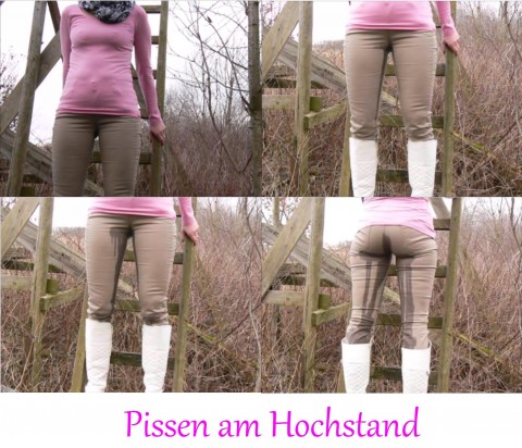 Pissen am Hochstand