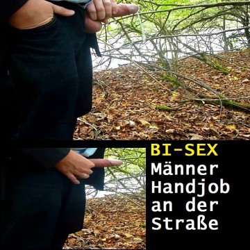 Männer - Handjob an der Straße