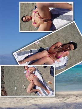 Mirco Bikini und Selbst gefickt am Strand