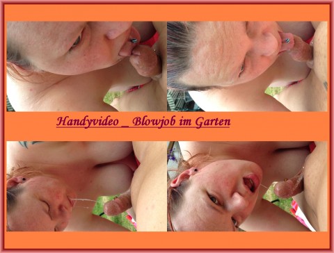 Handyvideo - Garten BlowJob