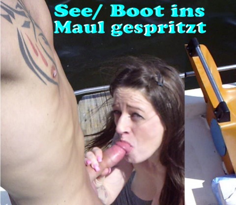 IRRE auf BOOT/ SEE ins MAUL gespritzt !!