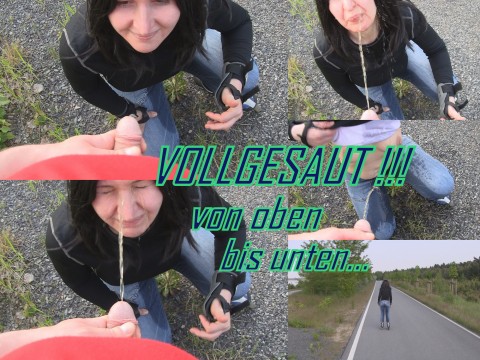 Vollgesaut von oben bis unten