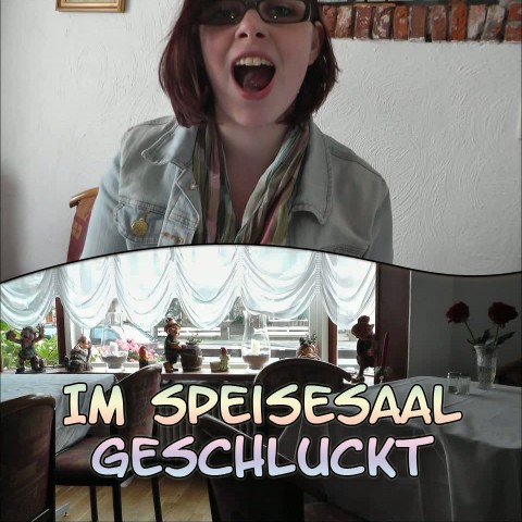 Im Speisesaal geschluckt