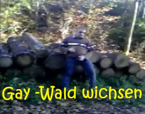 Gay - Schwanz wichsen im Wald