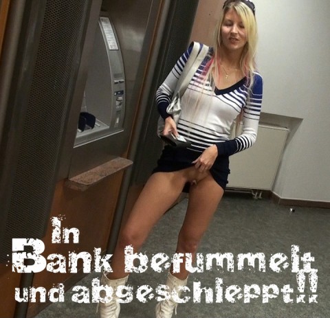 In Bank befummelt und abgeschleppt