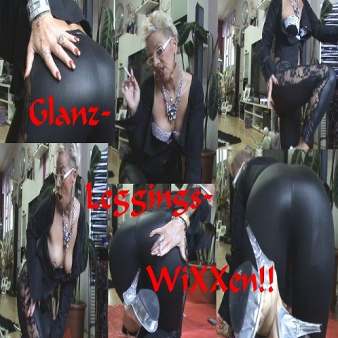 Glanz-Leggings WIXXEN,Zzzz