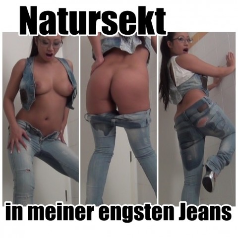 Natursekt in meiner engsten Jeans