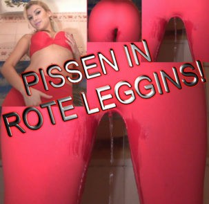 PISSEN IN ROTE LEGGINS