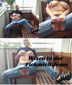 Wixen in der Fickmich Jeans