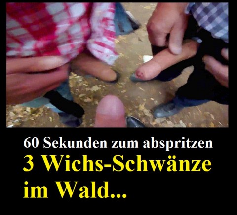 3 Mega Schwänze im Wald