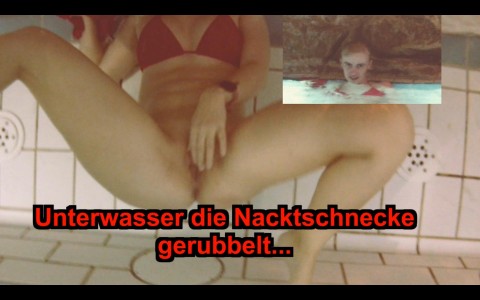 Unterwasser die Nacktschnecke gerubbelt...