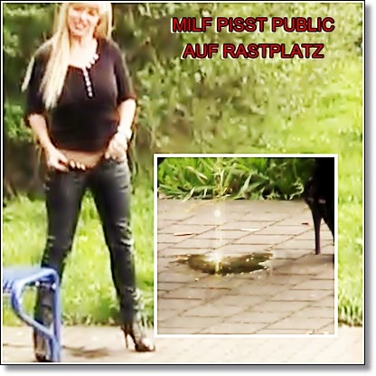 !!!MILF PISST PUBLIC AUF RASTPLATZ!!!!