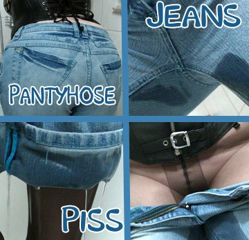 Jeans Pantyhose Piss