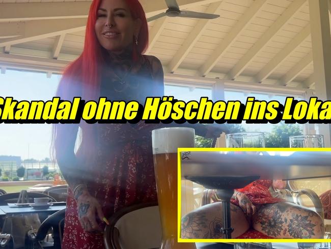 Skandal ohne Höschen ins Lokal damit hätten sie nicht gerechnet